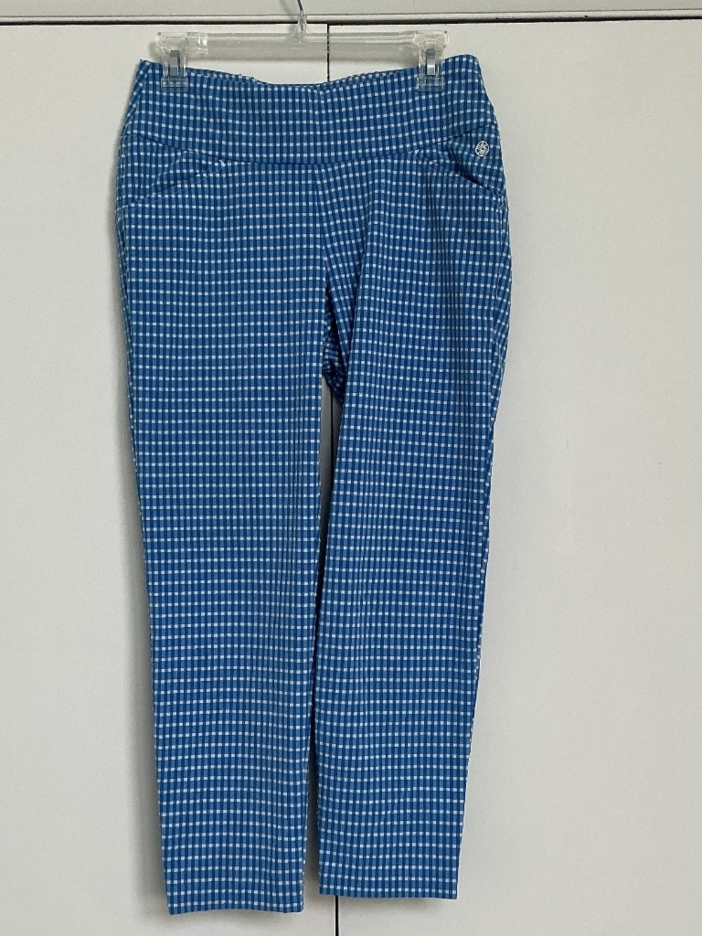Lilly Pulitzer sz 6 Corso Crop Luxletic Performance Gingham